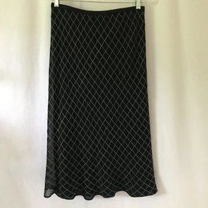 Peter Cohen Diamond Pattern Midi Skirt